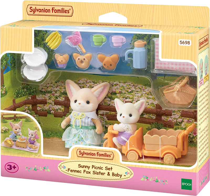 Sylvanian Families Sunny Picnic Set Fennec Fox Sister & Baby - Image 2