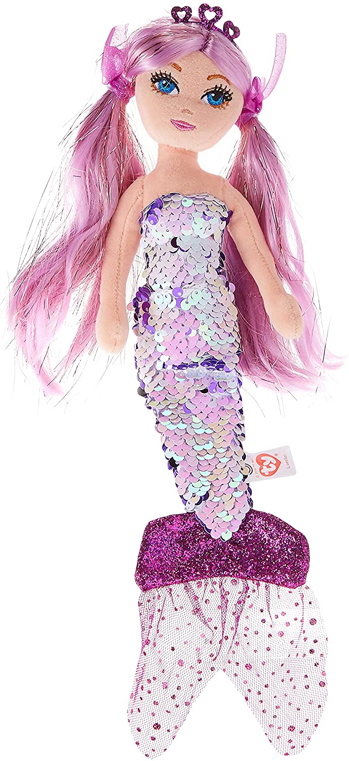 Ty Mermaid Lorelei Purple Sequin Plush