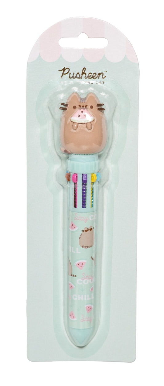 Pusheen Foodie Collection 10 in 1 Ballpoint Pen with 3D Topper alternate view