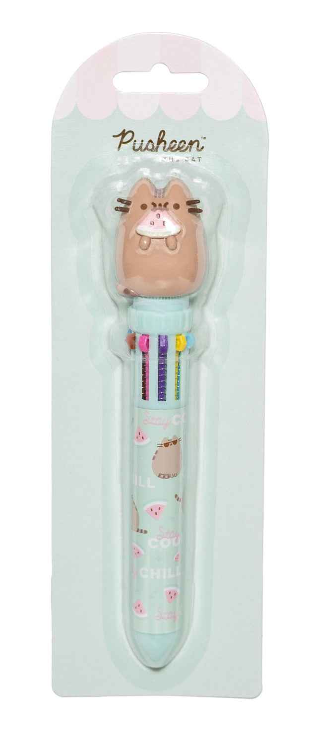 Pusheen Foodie Collection 10 in 1 Ballpoint Pen with 3D Topper alternate view