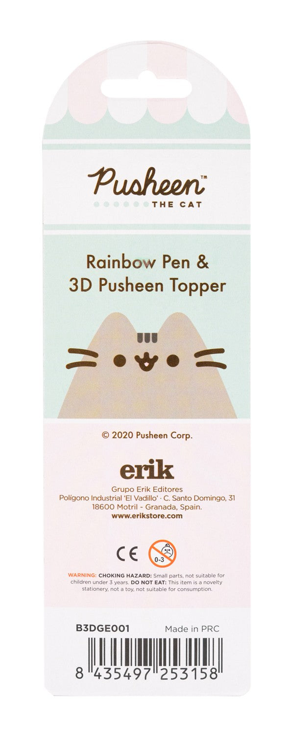 Pusheen Foodie Collection 10 in 1 Ballpoint Pen with 3D Topper side angle
