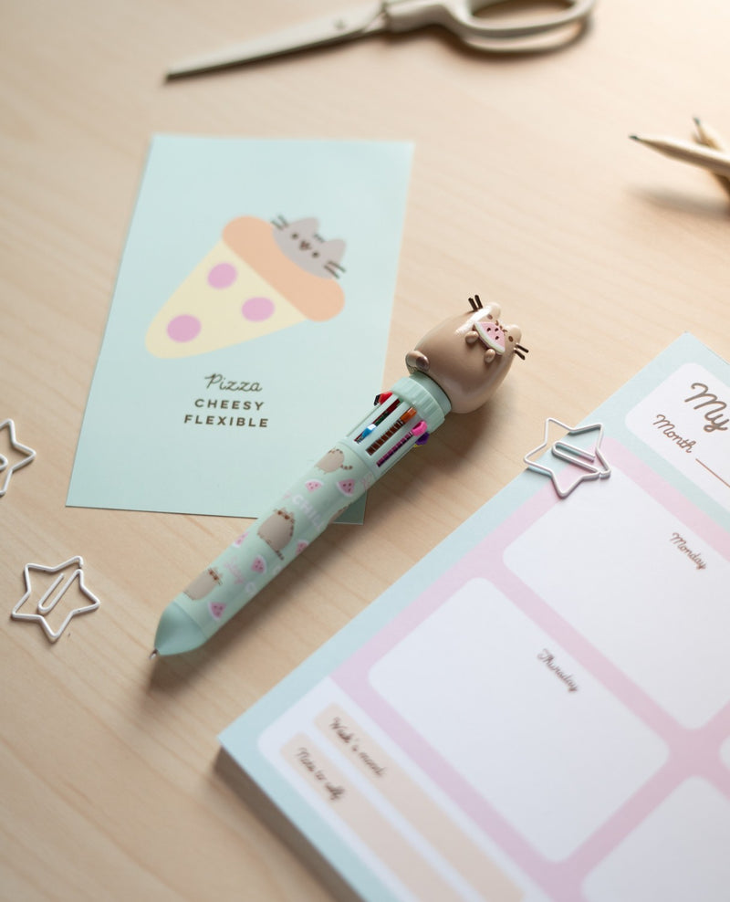 Pusheen Foodie Collection 10 in 1 Ballpoint Pen with 3D Topper design detail
