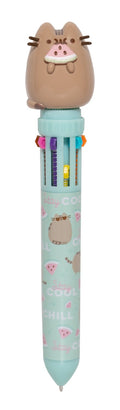 Pusheen Foodie Collection 10 in 1 Ballpoint Pen with 3D Topper close up detail