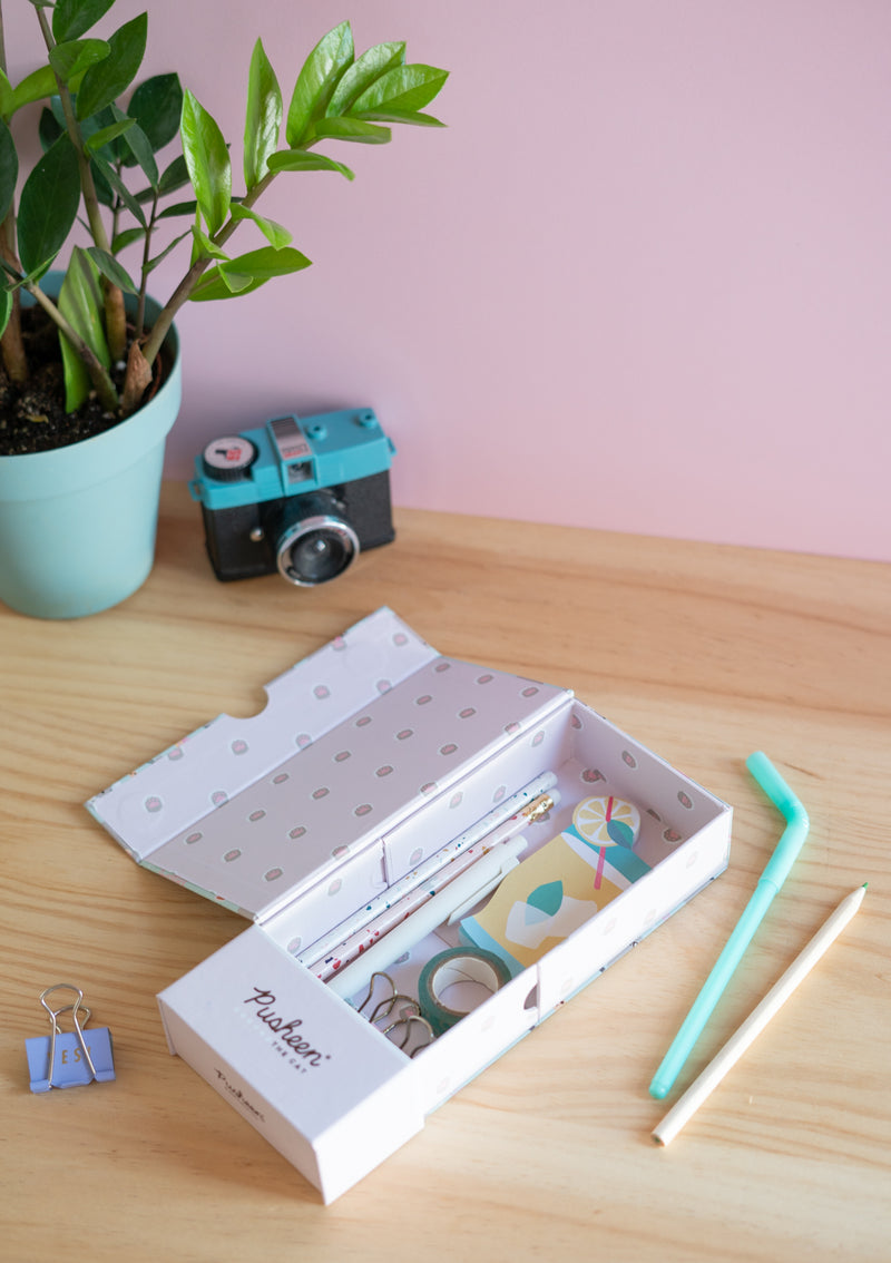 Pusheen Foodie Collection Pencil Case and Mobile Holder packaging view