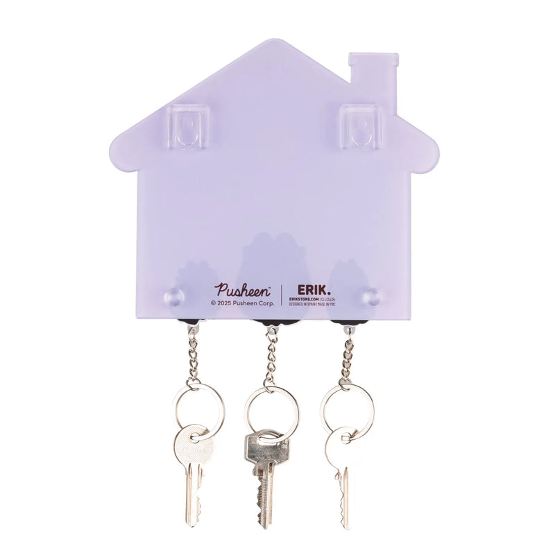 Pusheen Key Holder with Key side angle