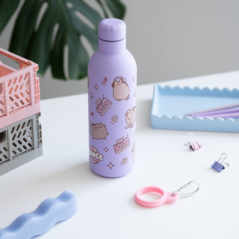 Pusheen Moments 500ml Hot & Cold Metal Bottle design detail