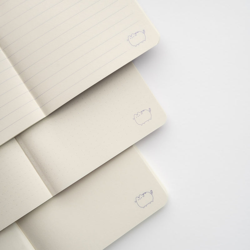 Pusheen Moments Pack of 3 A6 Notebooks side angle
