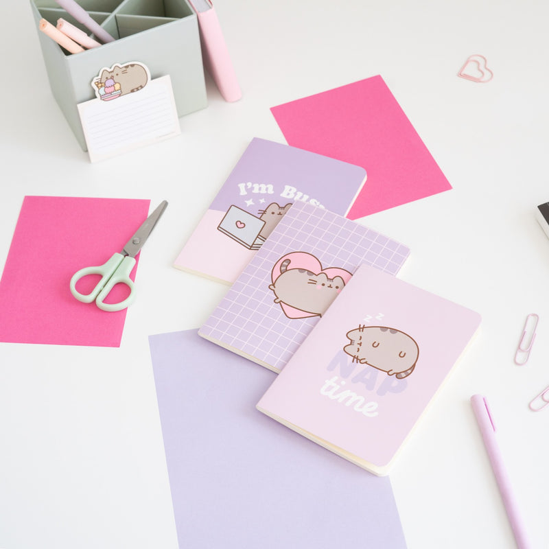 Pusheen Moments Pack of 3 A6 Notebooks packaging view