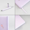 Pusheen Moments Premium A5 Notebook Set with Pen close up detail