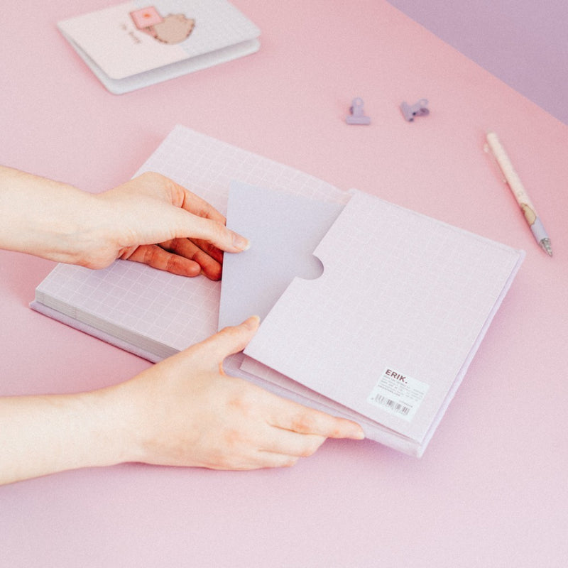 Pusheen Moments Premium A5 Plush Cover Notebook design detail