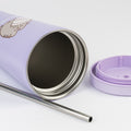 Pusheen Moments Steel Tumbler with Straw side angle