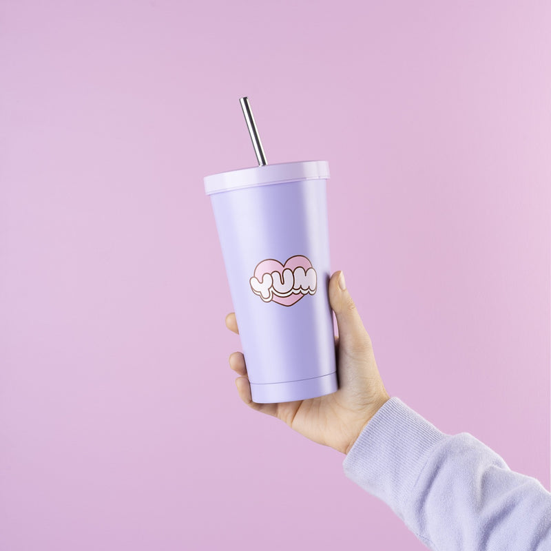 Pusheen Moments Steel Tumbler with Straw packaging view
