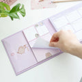 Pusheen Moments Weekly Planner with Sticky Notes side angle