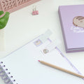 Pusheen Moments Weekly Planner with Sticky Notes close up detail