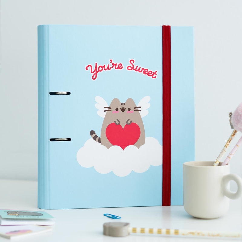Pusheen Purrfect Love Collection 2 Ring Binder close up detail