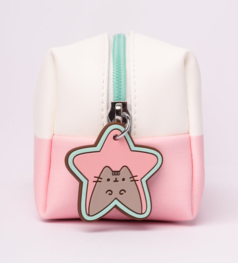 Pusheen Rose Collection Make-Up Toiletry Bag side angle