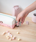 Pusheen Rose Collection Make-Up Toiletry Bag design detail
