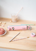 Pusheen Rose Collection Mini Pencil Case close up detail