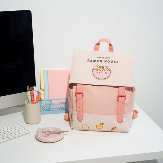 Pusheen Sushi Roll Backpack with Silicone Patches alternate view