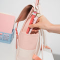 Pusheen Sushi Roll Backpack with Silicone Patches close up detail