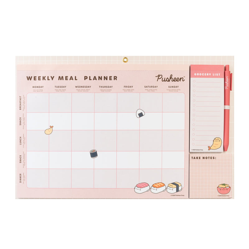 Pusheen Sushi Roll Magnetic Meal Planner