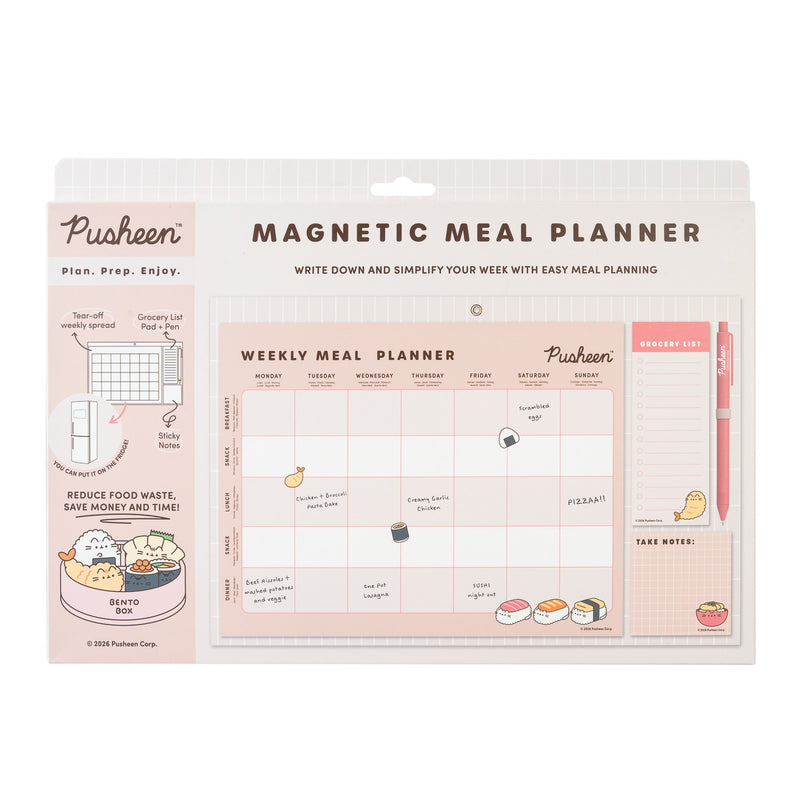 Pusheen Sushi Roll Magnetic Meal Planner alternate view