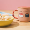 Pusheen Sushi Roll Premium Ceramic Cup 350ml design detail