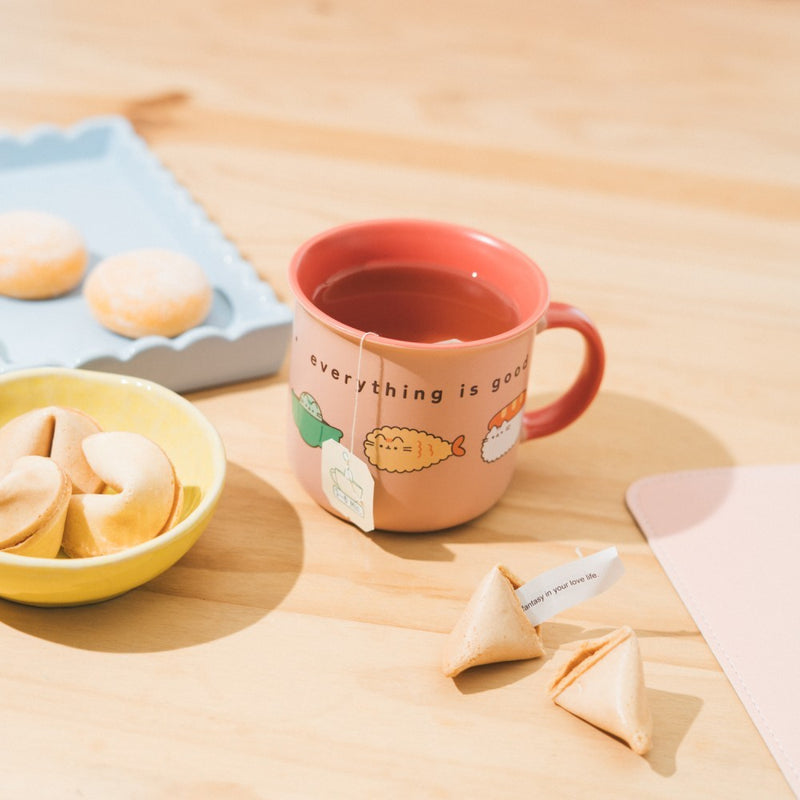 Pusheen Sushi Roll Premium Ceramic Cup 350ml packaging view