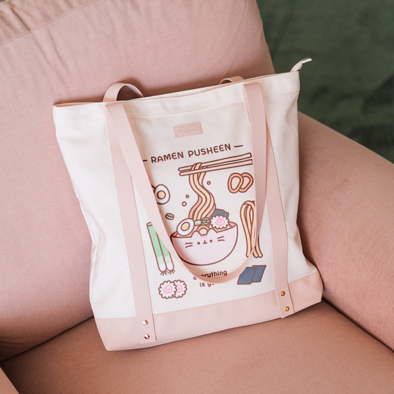 Pusheen Sushi Roll Premium Cotton Shoulder Bag alternate view