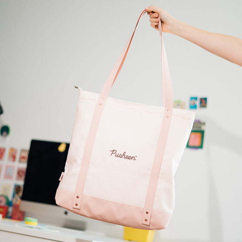 Pusheen Sushi Roll Premium Cotton Shoulder Bag design detail