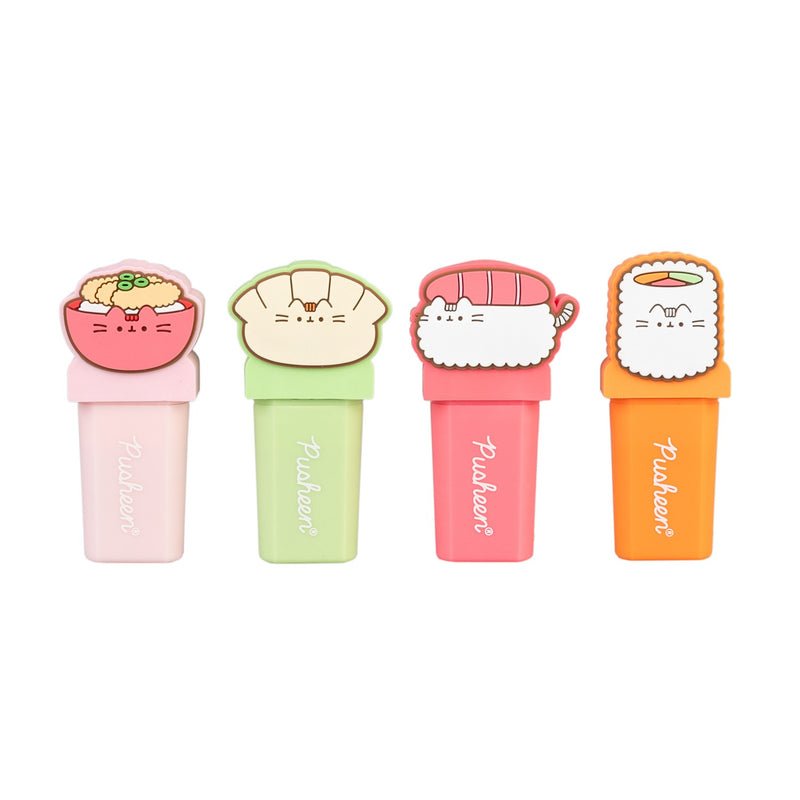 Pusheen Sushi Roll Set of 4 Highlighters with Toppers