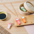 Pusheen Sushi Roll Set of 4 Highlighters with Toppers side angle