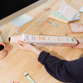 Pusheen Sushi Roll XL Vegan Leather Desk Mat design detail