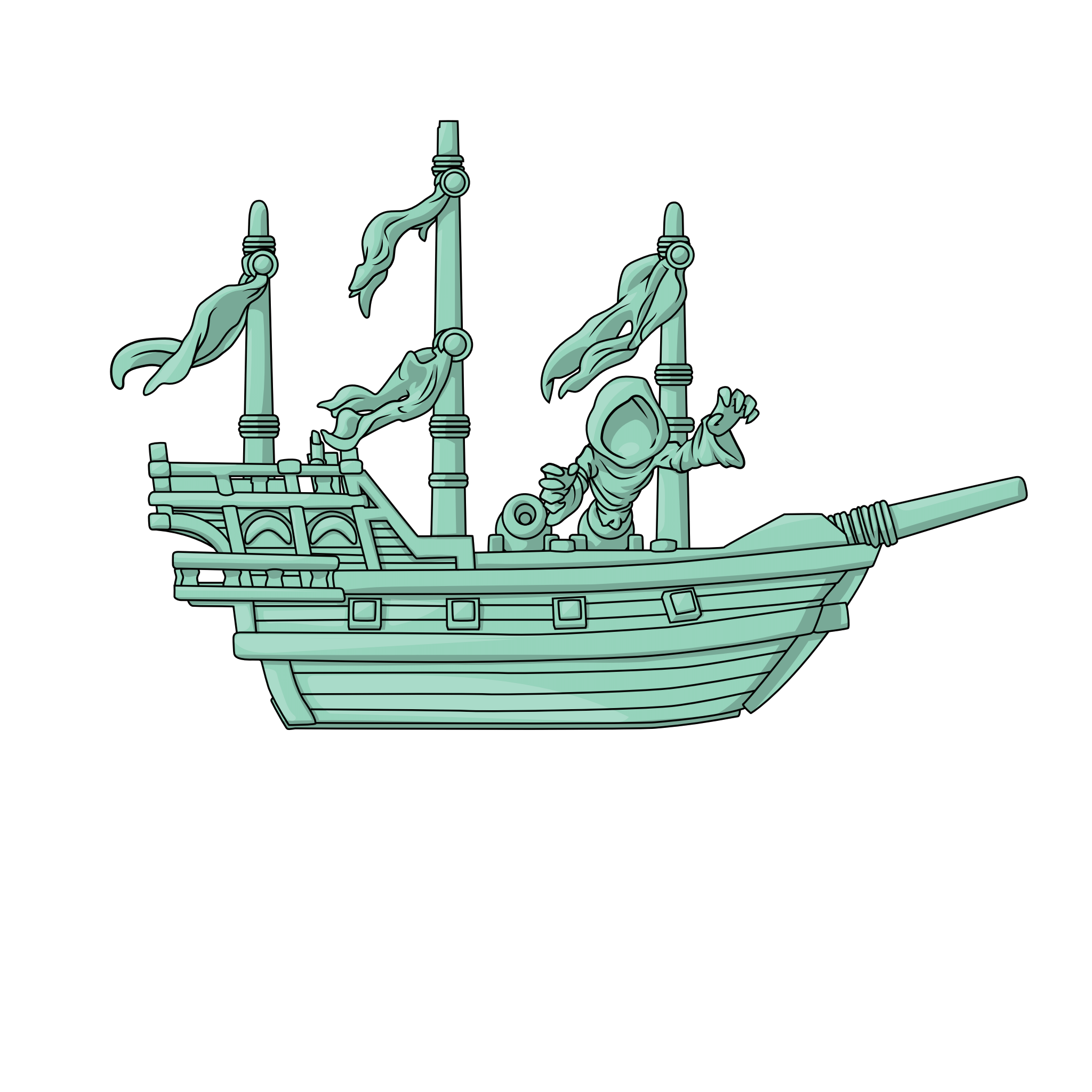 Youtooz Sea of Thieves Ghost Ship 3.6
