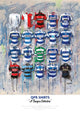 QPR FC Shirts - A2 Signed Limited Edition Prints