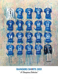 Rangers FC Champions Shirts - A2 Signed Limited Edition Prints collectible from Terry Kneeshaw Art