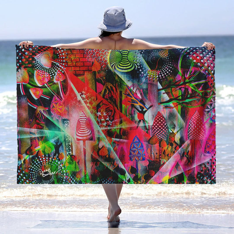 Penny Banger Colourful Party - Chiffon Sarong collectible from https://britishmade.gifts/