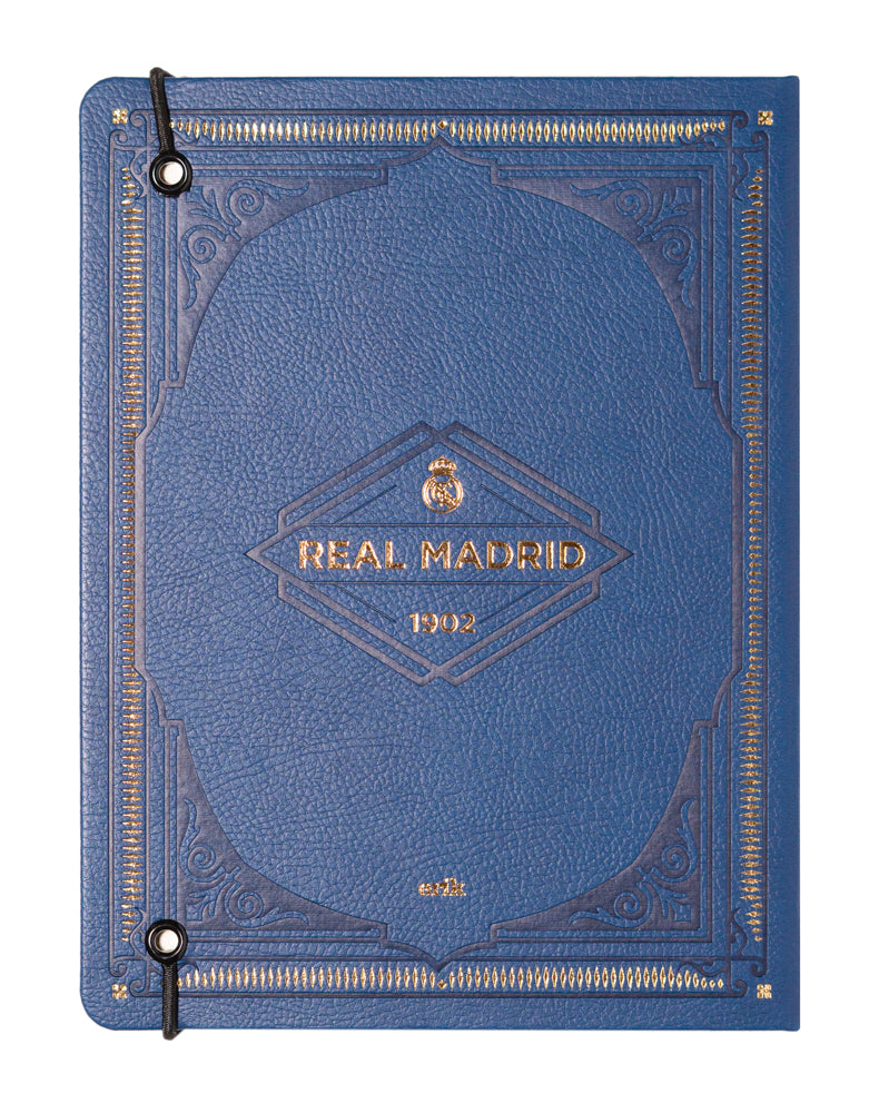 Real Madrid PU Hardcover A5 Notebook side angle