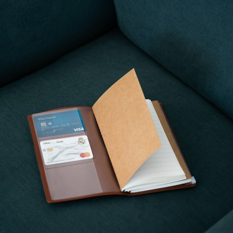 Real Madrid Travel Journal With Refillable Notebooks close up detail