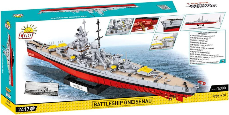 COBI World War II Warships GNEISENAU 2,417 pieces