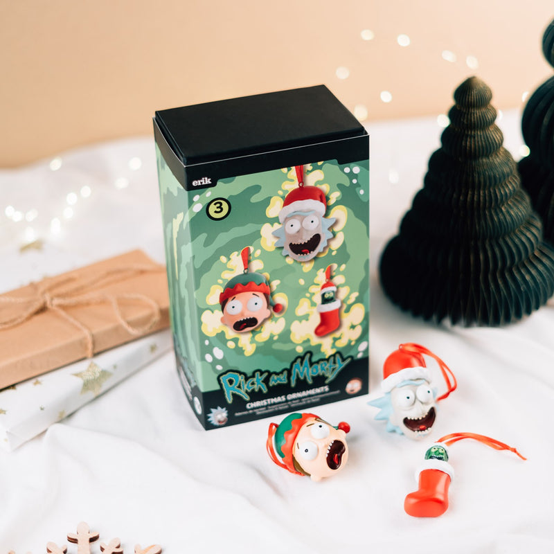 Rick and Morty Christmas Tree Decoration Set of 3 design detail