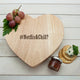 Personalised Romantic Hashtag Heart Cheese Board