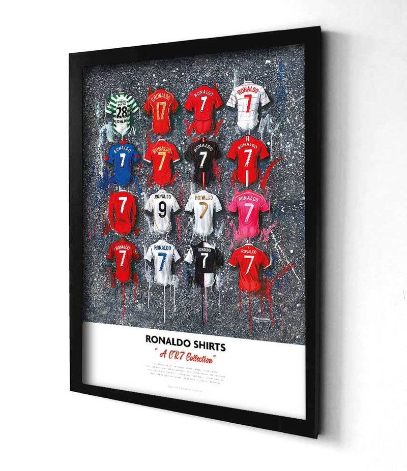 Ronaldo Shirts - A2 Signed Limited Edition Prints, alternate view