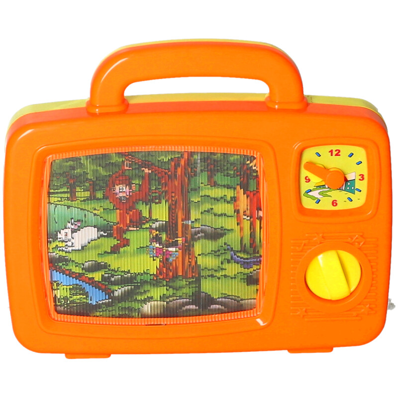 Baby Toddler Wind Up Musical TV Activity Toy 12 Months + Brand New, side angle