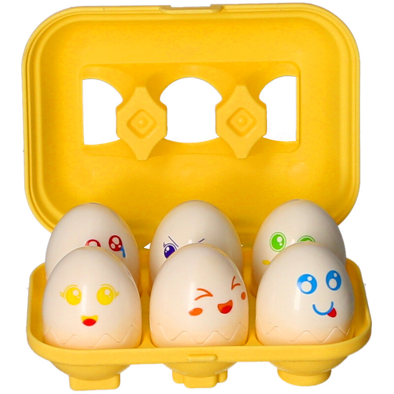 Baby Shape Sorter Squeaky Matching Eggs Six Interactive Learning Toy A to Z, close-up detail