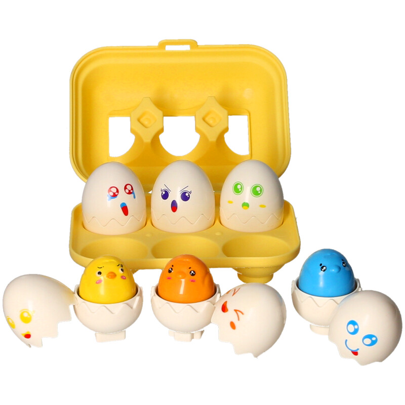 Baby Shape Sorter Squeaky Matching Eggs Six Interactive Learning Toy A to Z, side angle