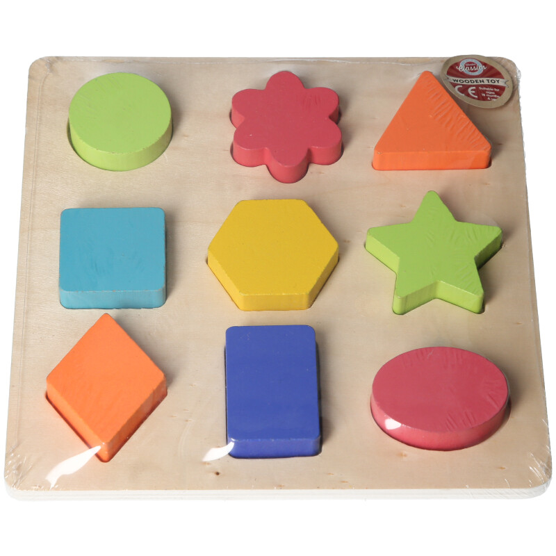 Bright Wooden Shape Sorter Puzzle – Educational Toy for Toddlers collectible from U&C Solutions Ltd