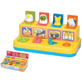 Pop Up Farmyard Friends – Colour Match Activity Toy with Chick, Lamb, Horse & Cow | 18m+, side angle
