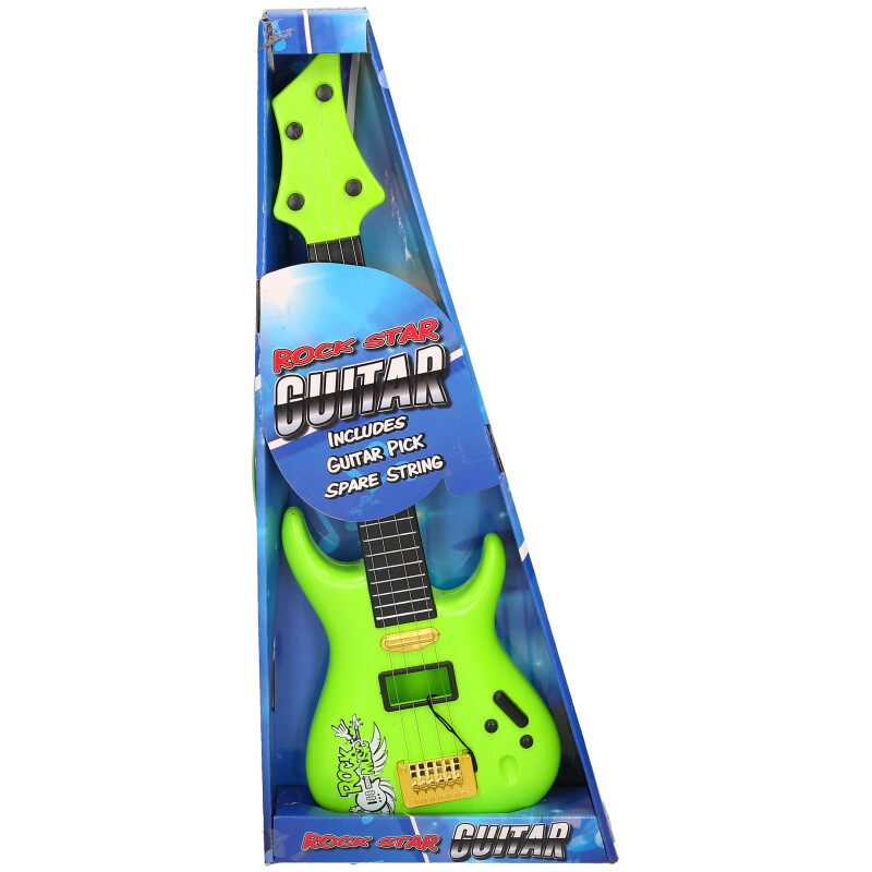 Kids Rock Guitar Toy – 4-String Musical Instrument (3 Assorted Colours) | Ages 3+, additional view