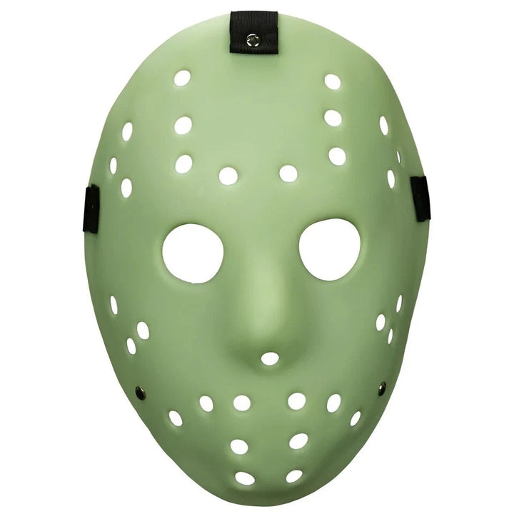 Killer Hockey Goalie Glow in the Dark Injection Mask (Similar to Friday the 13th Jason Mask)